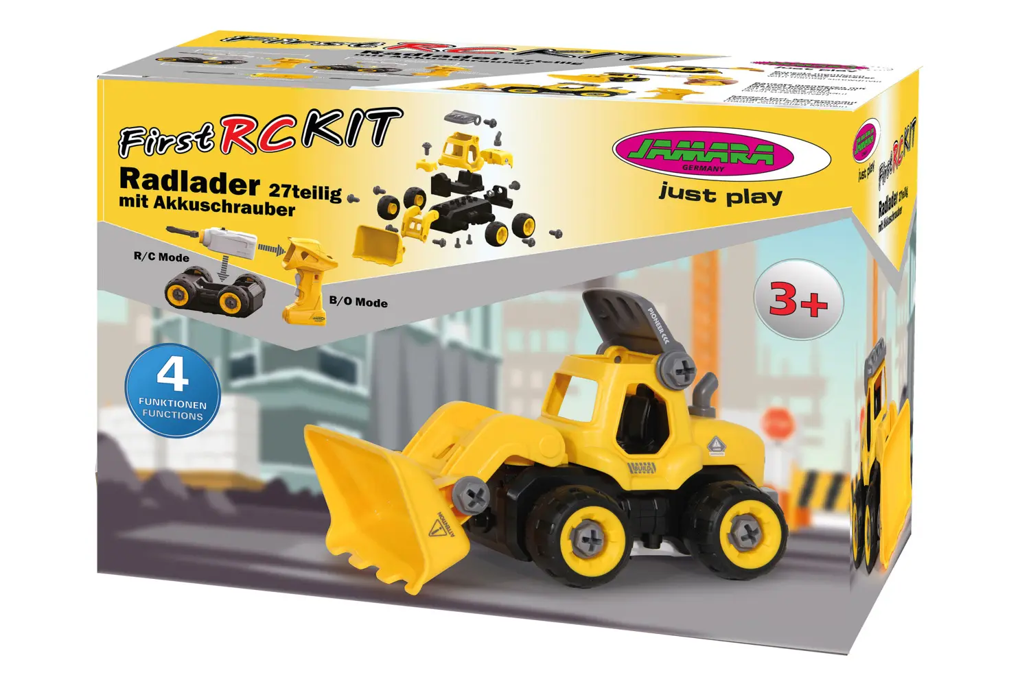 Bild: 4042774463649 | Jamara Radlader First RC Kit 27teilig mit Akkuschrauber | 405225