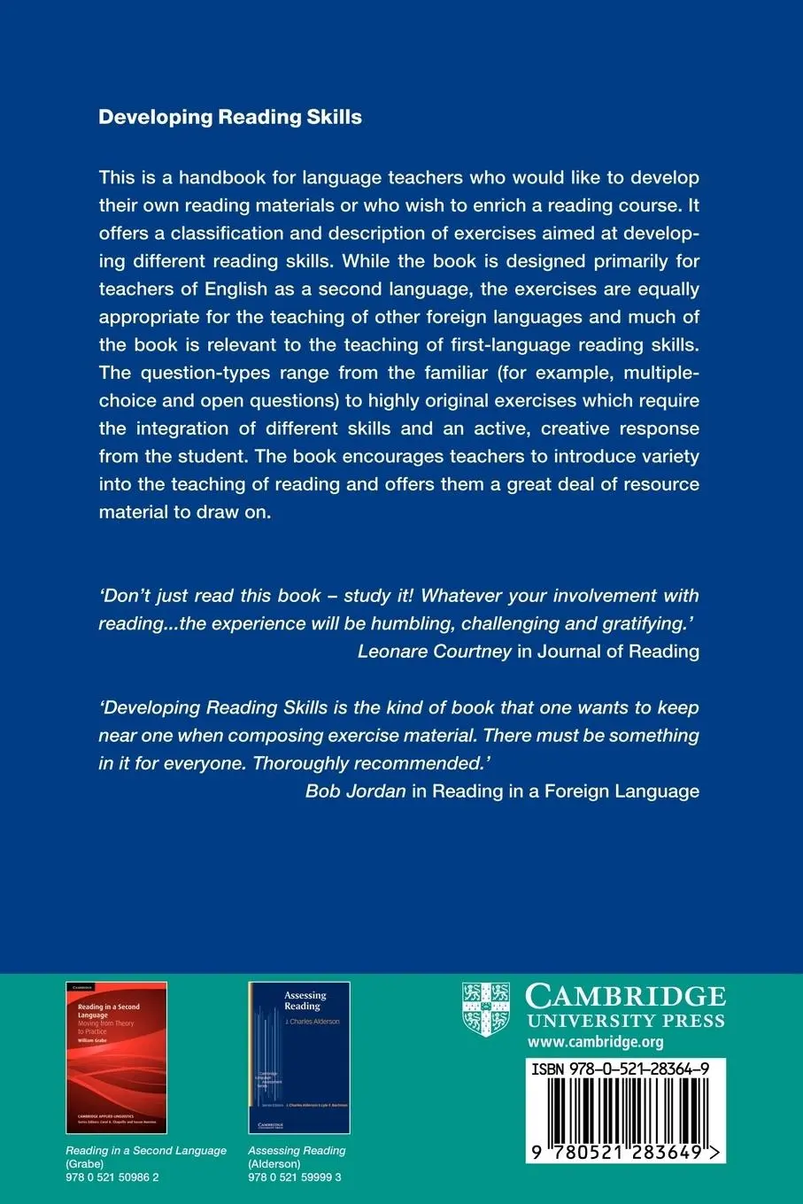 Rückseite: 9780521283649 | Developing Reading Skills | Francoise Grellet | Taschenbuch | Englisch