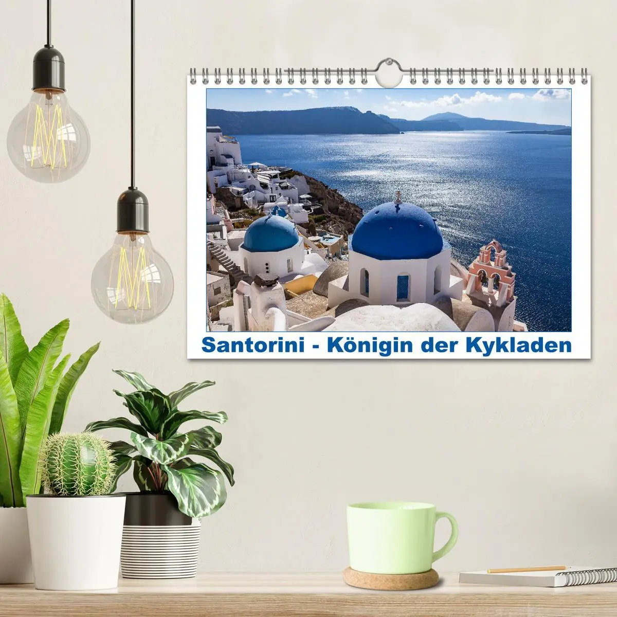 Bild: 9783457873649 | Santorini - Königin der Kykladen (Wandkalender 2026 DIN A4 quer),...