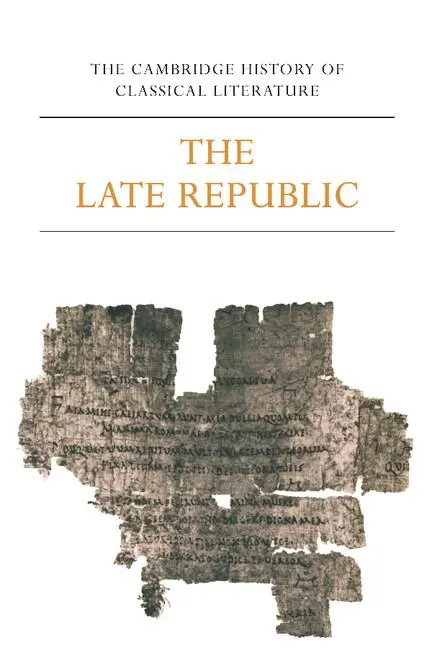 Cover: 9780521273749 | Late Republic | Volume 2 | E. J. Kenney (u. a.) | Taschenbuch | 1983