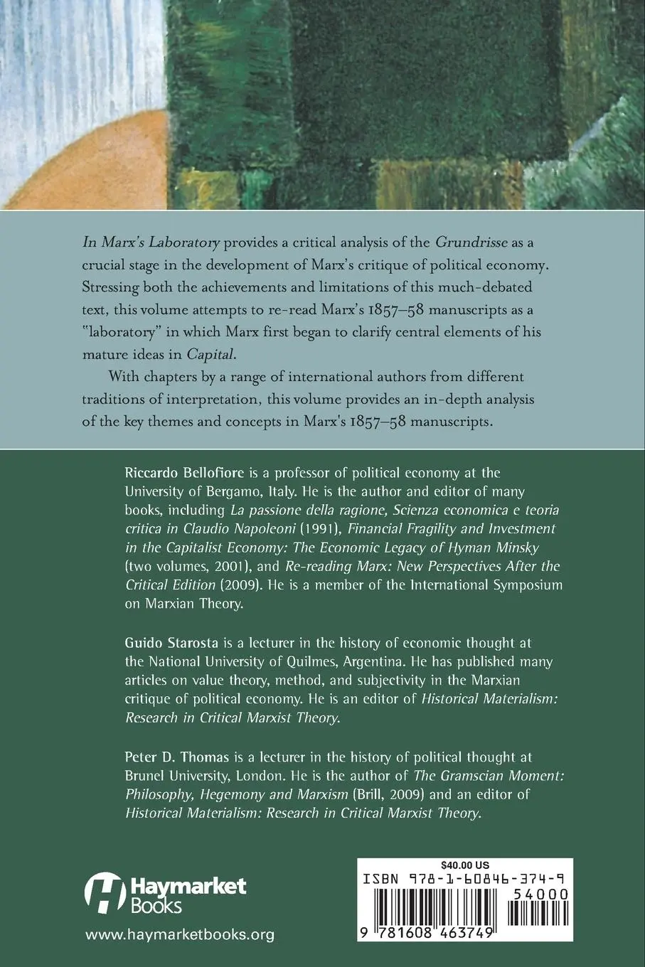 Rückseite: 9781608463749 | In Marx's Laboratory: Critical Interpretations Of The Grundrisse