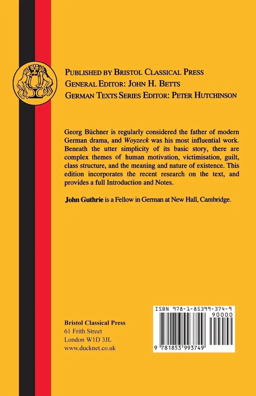 Rückseite: 9781853993749 | Buchner | Woyzeck | J. Guthrie (u. a.) | Taschenbuch | Englisch | 2013