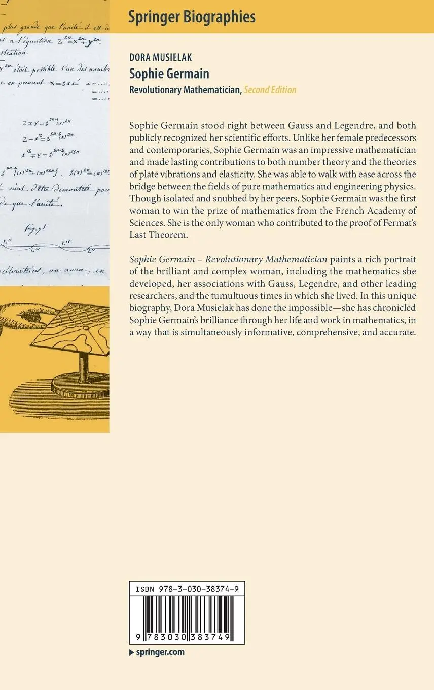 Rückseite: 9783030383749 | Sophie Germain | Revolutionary Mathematician | Dora Musielak | Buch