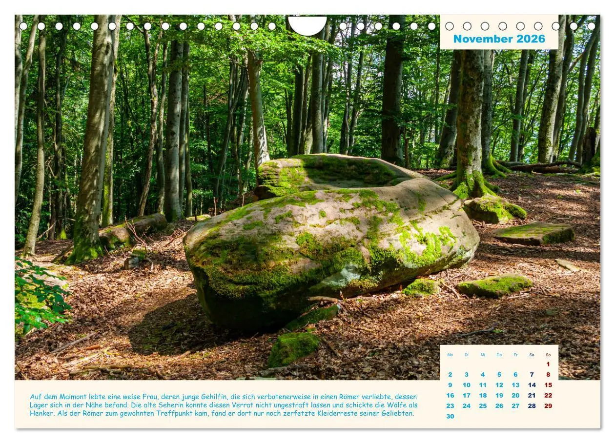 Bild: 9783457623749 | Der Sagenweg und seine Geschichten (Wandkalender 2026 DIN A4 quer),...