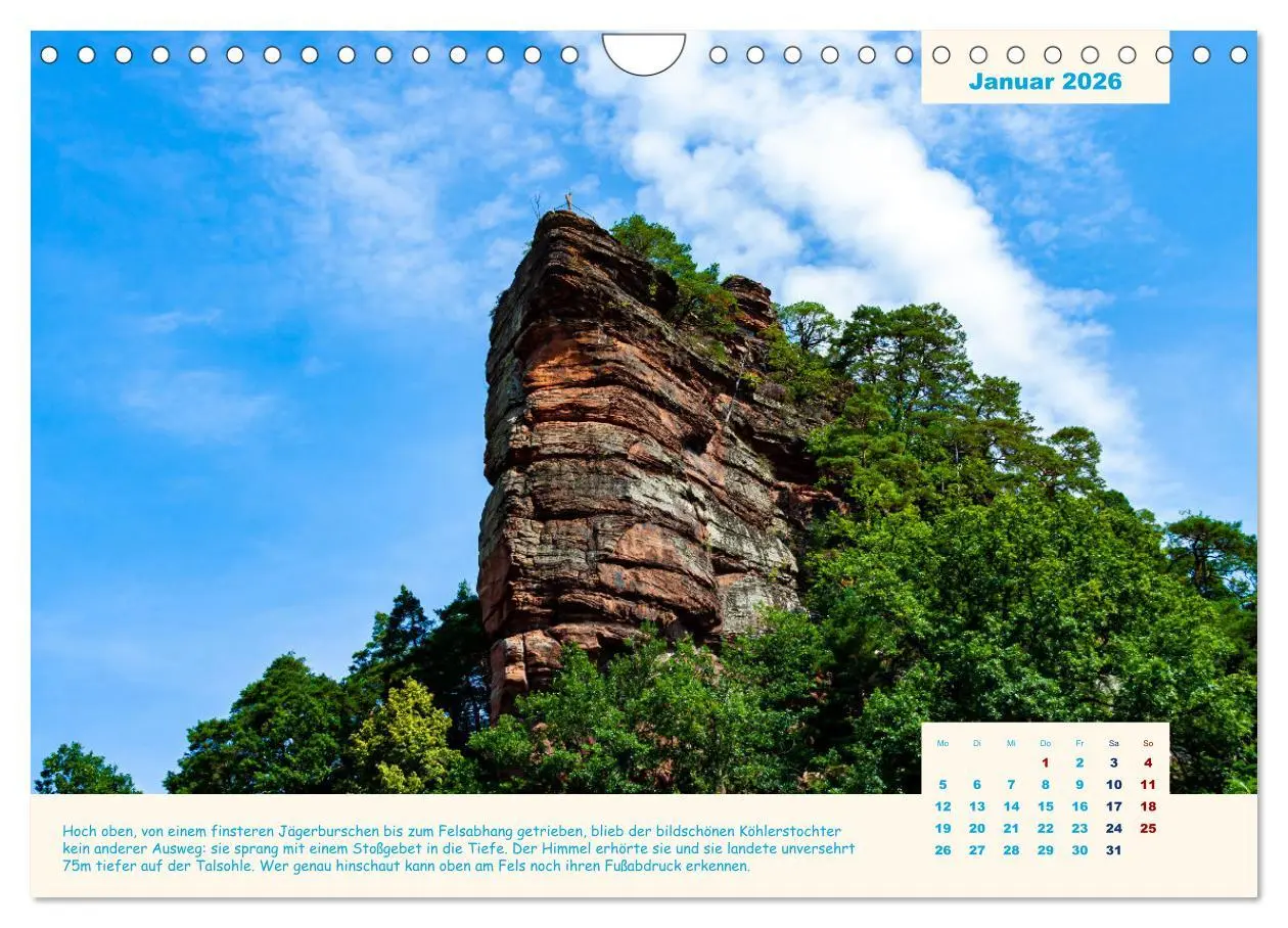 Bild: 9783457623749 | Der Sagenweg und seine Geschichten (Wandkalender 2026 DIN A4 quer),...