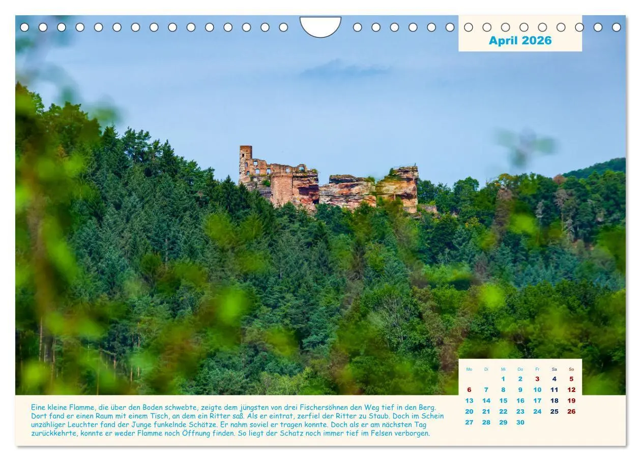 Bild: 9783457623749 | Der Sagenweg und seine Geschichten (Wandkalender 2026 DIN A4 quer),...