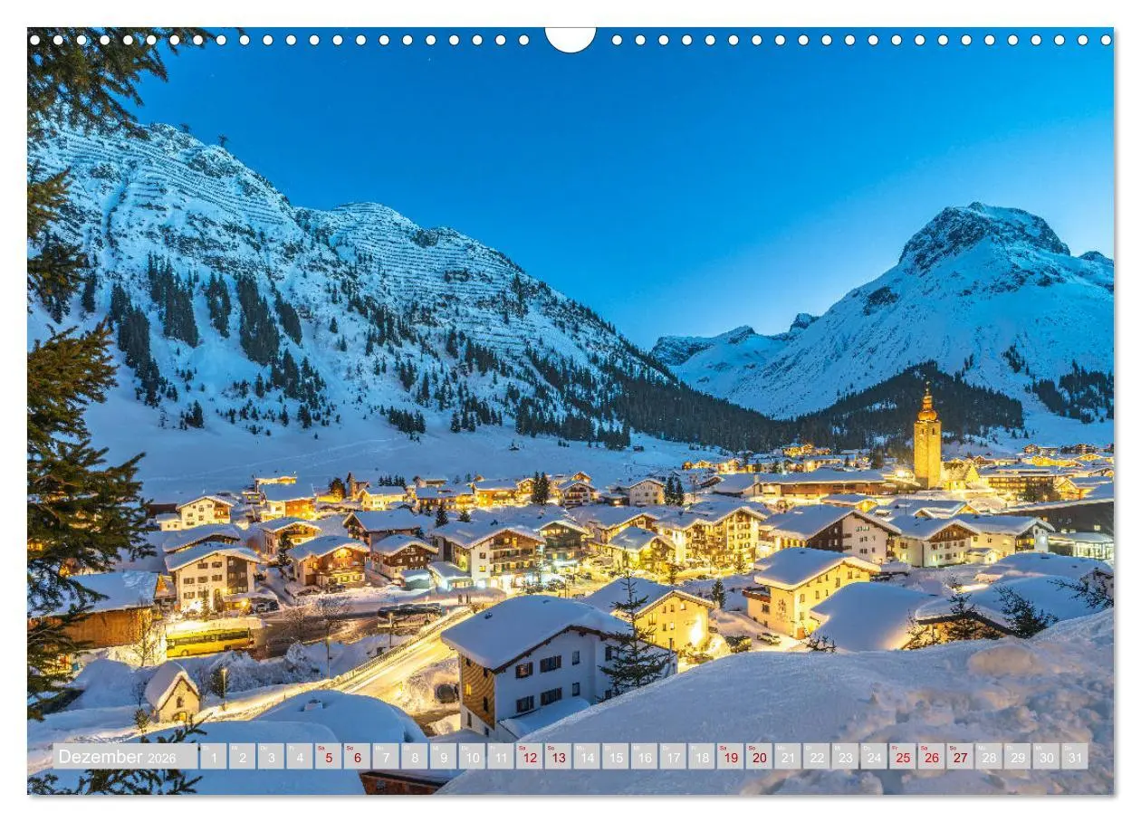 Bild: 9783457793749 | Arlberg - magic of winter (Wandkalender 2026 DIN A3 quer), CALVENDO...