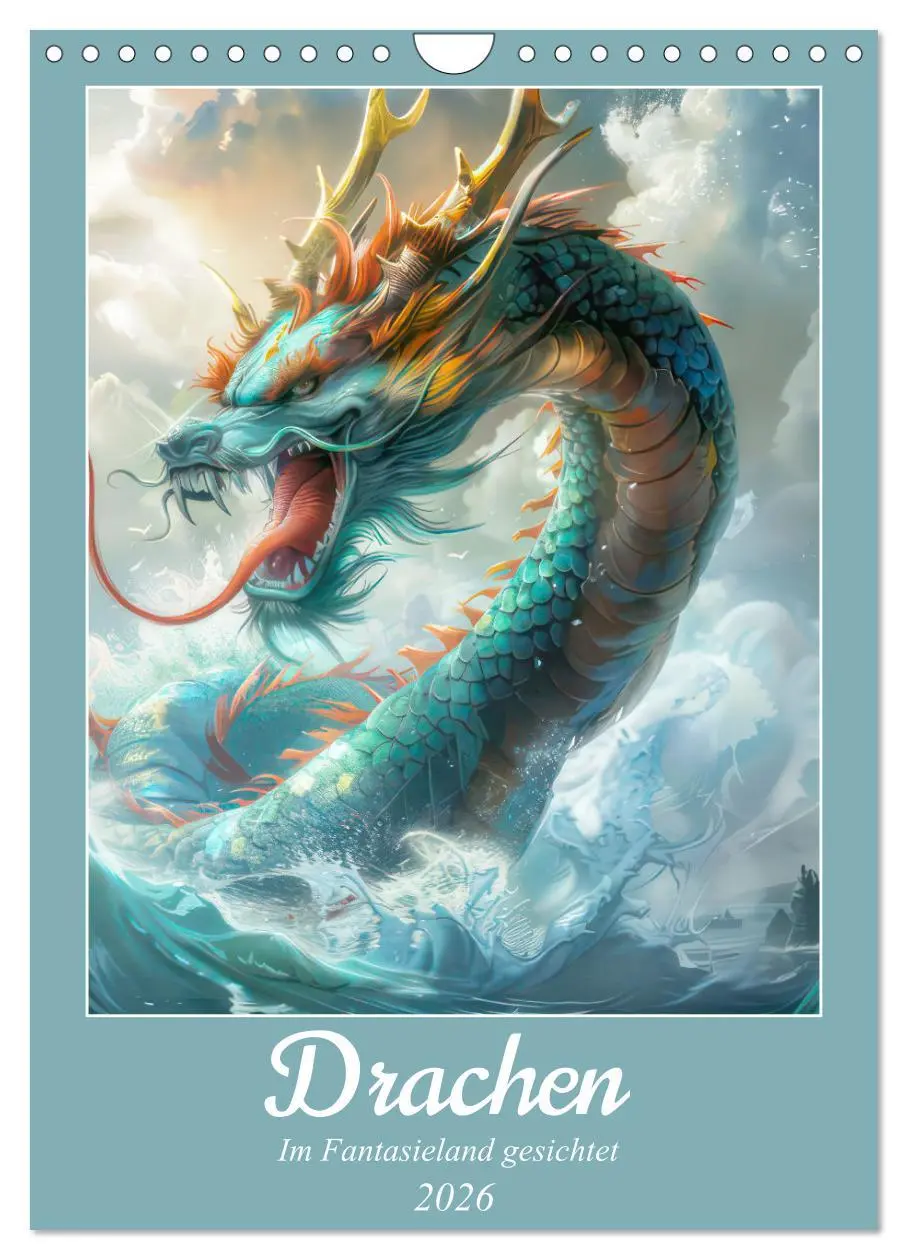 Cover: 9783516263749 | Drachen - Im Fantasieland gesichtet (Wandkalender 2026 DIN A4...