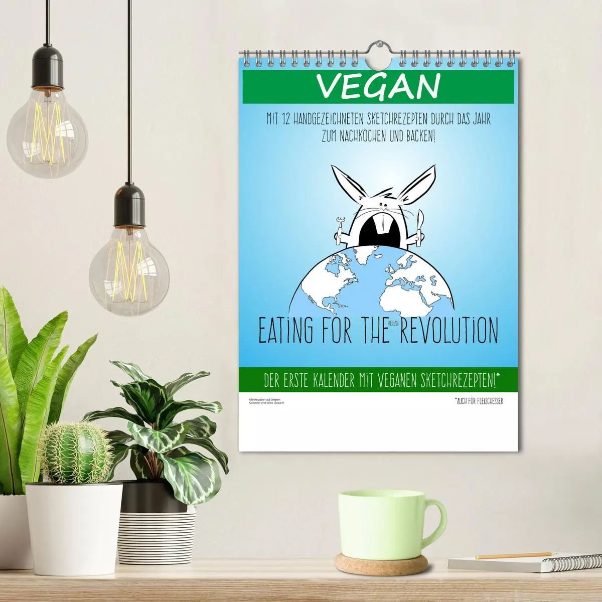 Bild: 9783516333749 | Vegankalender (Wandkalender 2026 DIN A4 hoch), CALVENDO Monatskalender