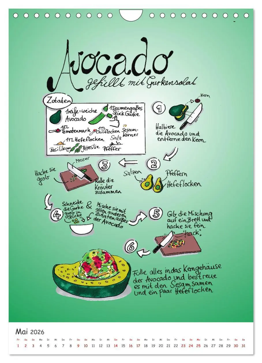 Bild: 9783516333749 | Vegankalender (Wandkalender 2026 DIN A4 hoch), CALVENDO Monatskalender