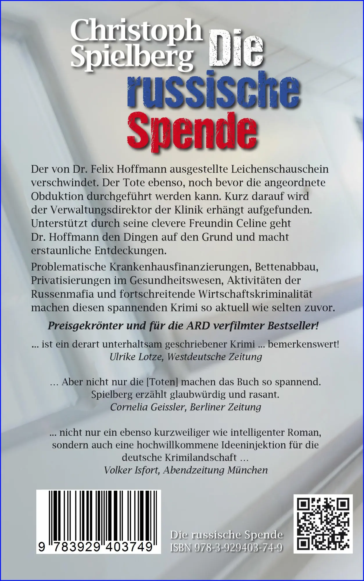 Rückseite: 9783929403749 | Die russische Spende | Christoph Spielberg | Taschenbuch | Deutsch