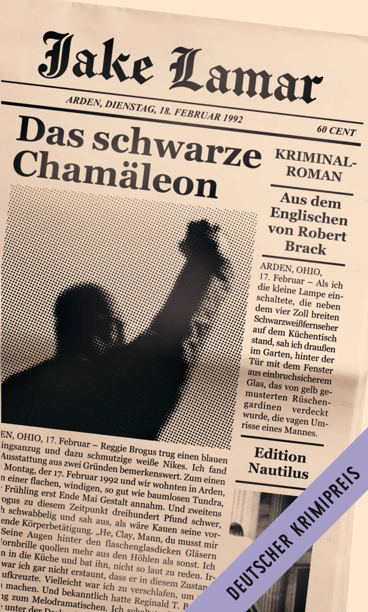 Cover: 9783960543749 | Das schwarze Chamäleon | Kriminalroman. Deutscher Krimipreis 2024
