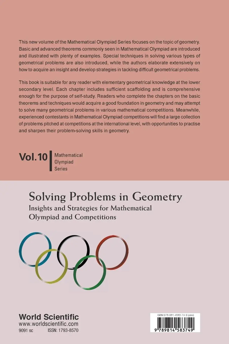 Rückseite: 9789814583749 | SOLVING PROB IN GEOMETRY (V10) | Kim Hoo Hang &amp; Haibin Wang | Buch