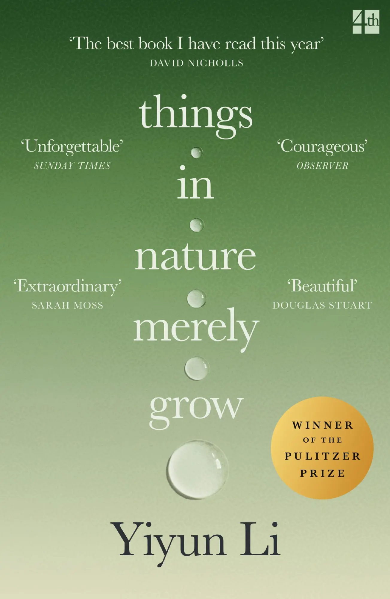 Cover: 9780008753849 | Things in Nature Merely Grow | Yiyun Li | Taschenbuch | 172 S. | 2026