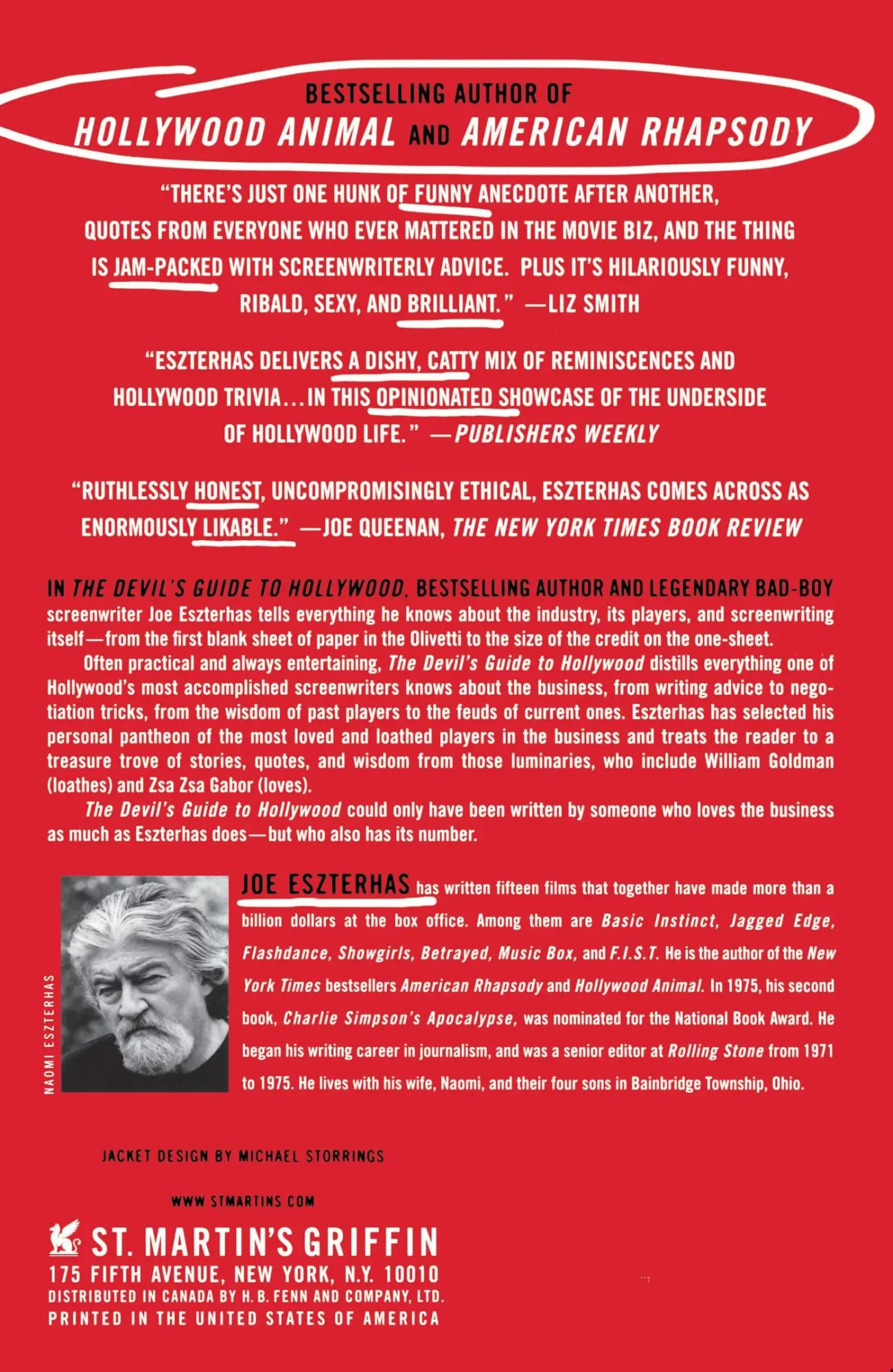 Rückseite: 9780312373849 | The Devil's Guide to Hollywood | The Screenwriter as God! | Eszterhas