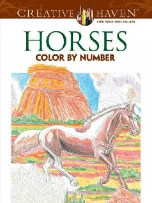 Cover: 9780486793849 | Creative Haven Horses Color By Number Coloring Book | George Toufexis