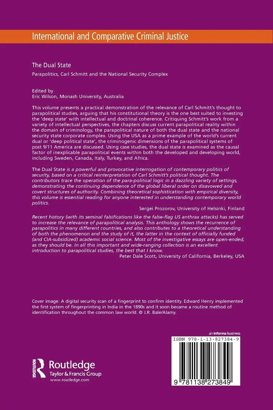 Rückseite: 9781138273849 | The Dual State | Eric Wilson | Taschenbuch | Englisch | 2016