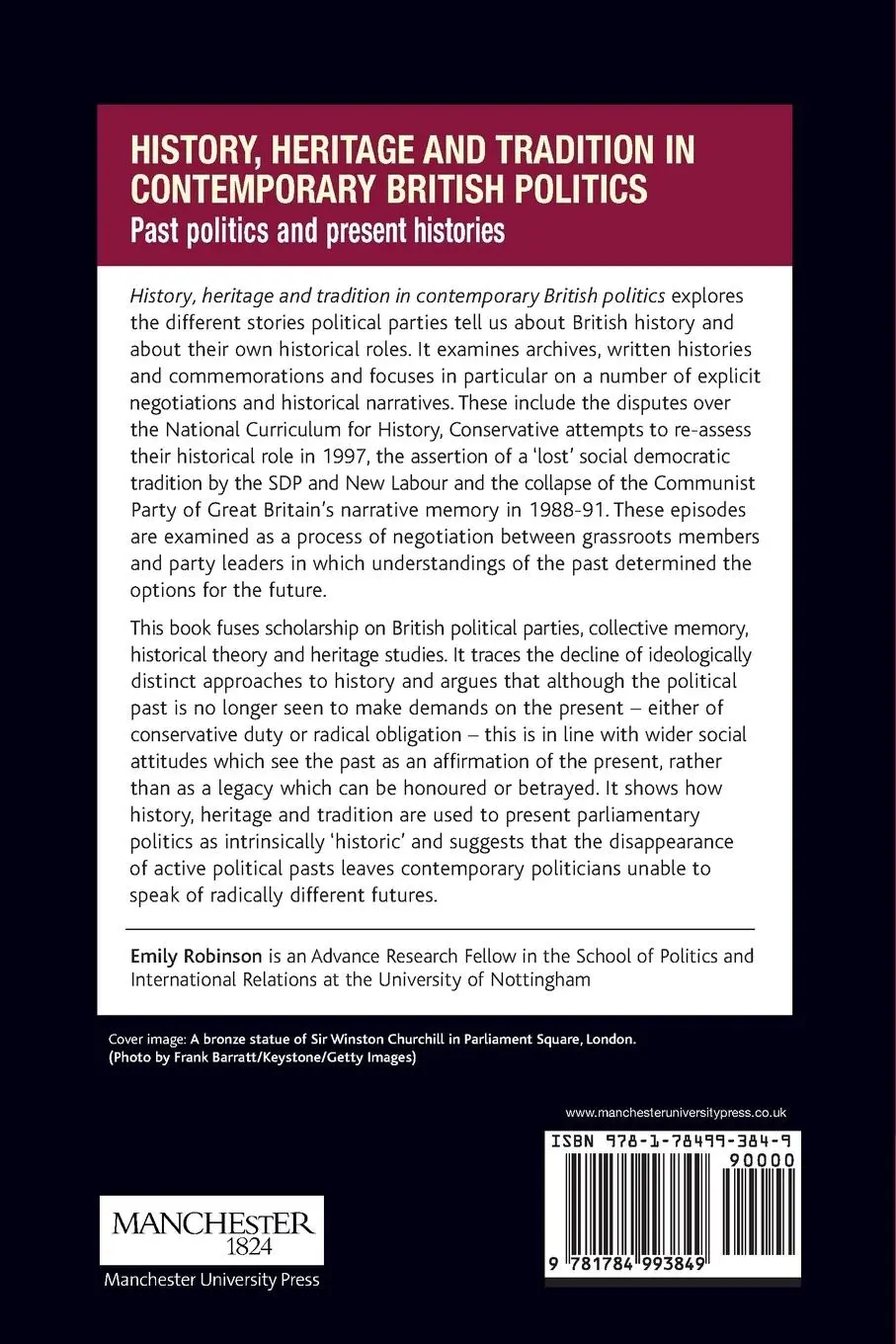 Rückseite: 9781784993849 | History, heritage and tradition in contemporary British politics