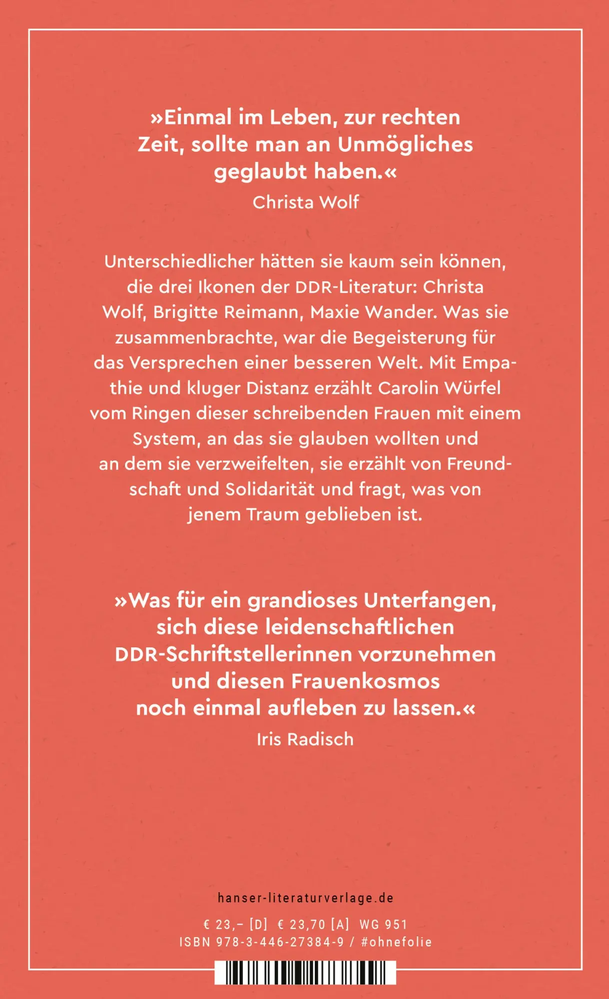 Bild: 9783446273849 | Drei Frauen träumten vom Sozialismus | Carolin Würfel | Buch | 272 S.