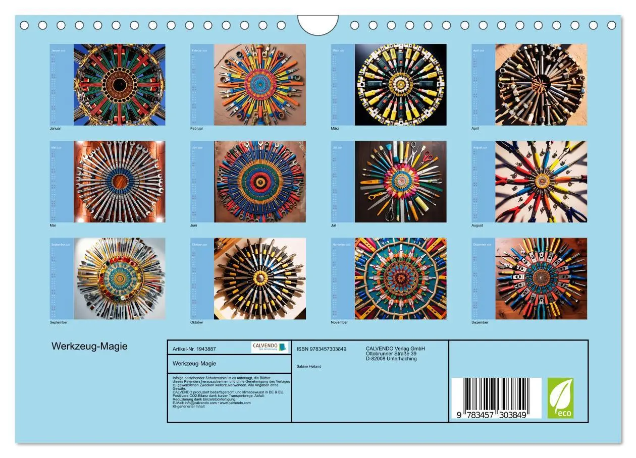 Bild: 9783457303849 | Werkzeug-Magie (Wandkalender 2026 DIN A4 quer), CALVENDO...