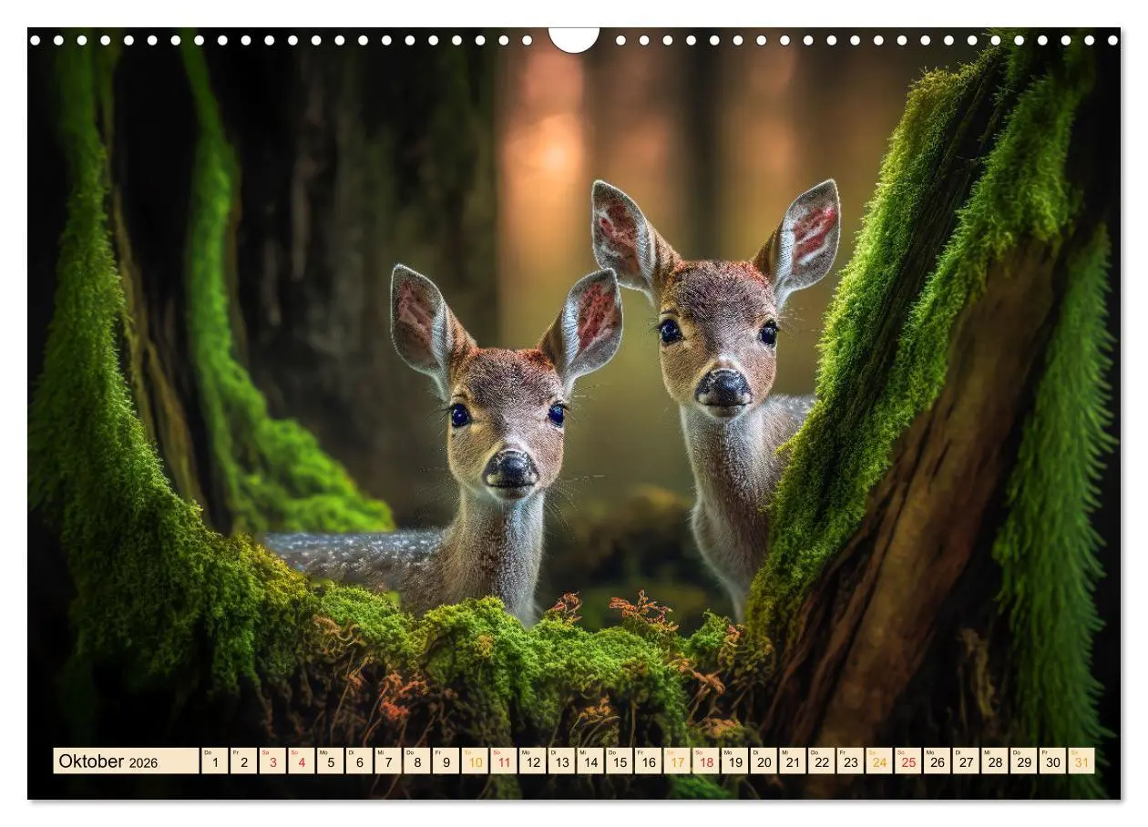 Bild: 9783457543849 | Putzige Tierwelt - gemeinsam die Welt entdecken (Wandkalender 2026...