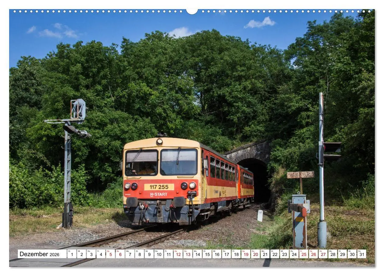Bild: 9783457853849 | Eisenbahn in Ungarn (Wandkalender 2026 DIN A2 quer), CALVENDO...