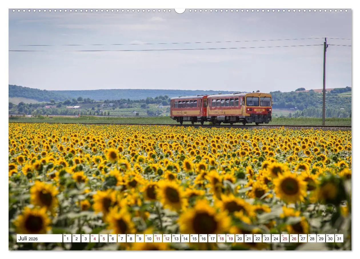 Bild: 9783457853849 | Eisenbahn in Ungarn (Wandkalender 2026 DIN A2 quer), CALVENDO...
