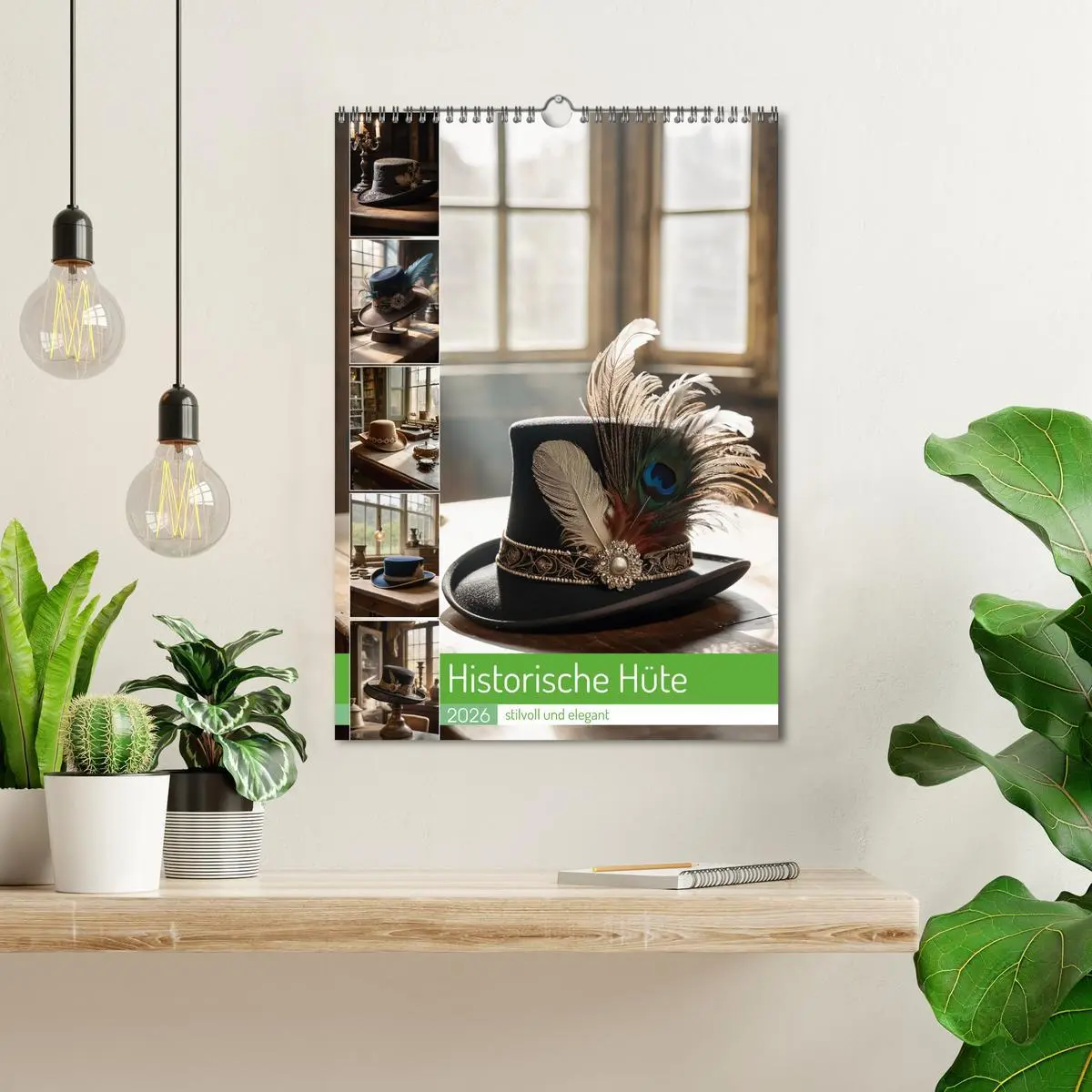 Bild: 9783516253849 | Historische Hüte - stilvoll und elegant (Wandkalender 2026 DIN A3...