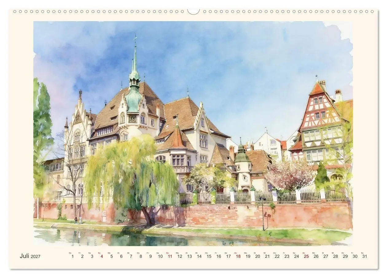 Bild: 9783594303849 | Charmantes Saarland (hochwertiger Premium Wandkalender 2027 DIN A2...