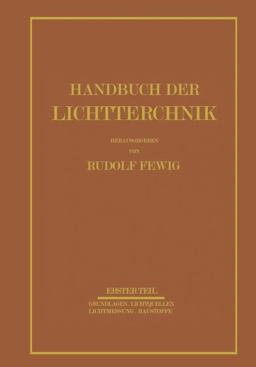 Handbuch der Lichttechnik Kartoniert (TB)
