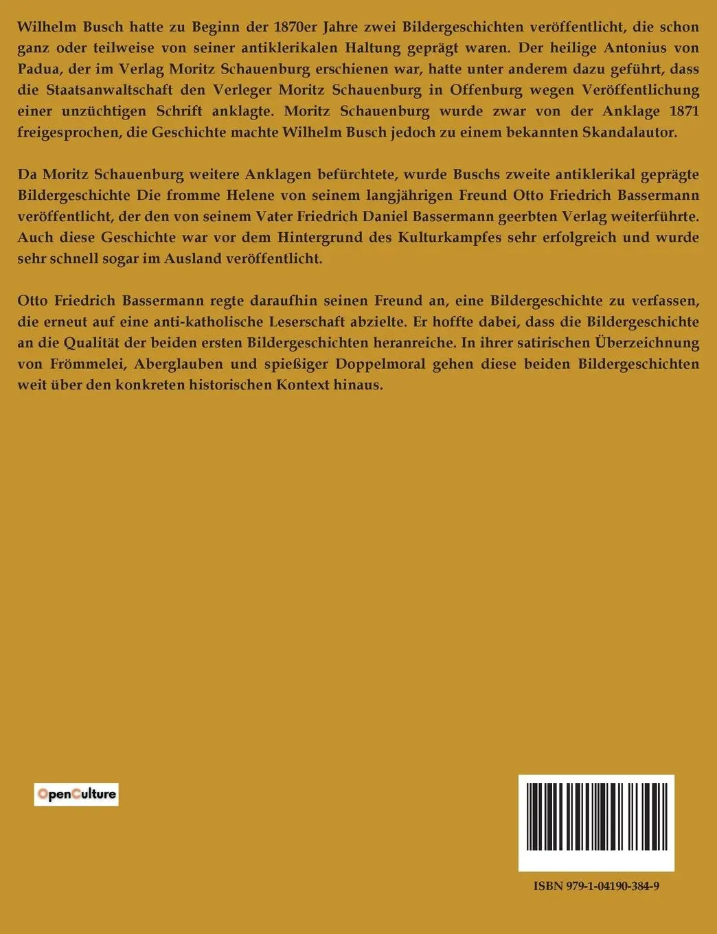 Rückseite: 9791041903849 | Pater Filucius | Wilhelm Busch | Taschenbuch | 36 S. | Deutsch | 2023