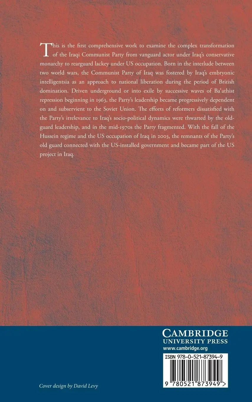 Rückseite: 9780521873949 | The Rise and Fall of the Communist Party of Iraq | Tareq Y. Ismael