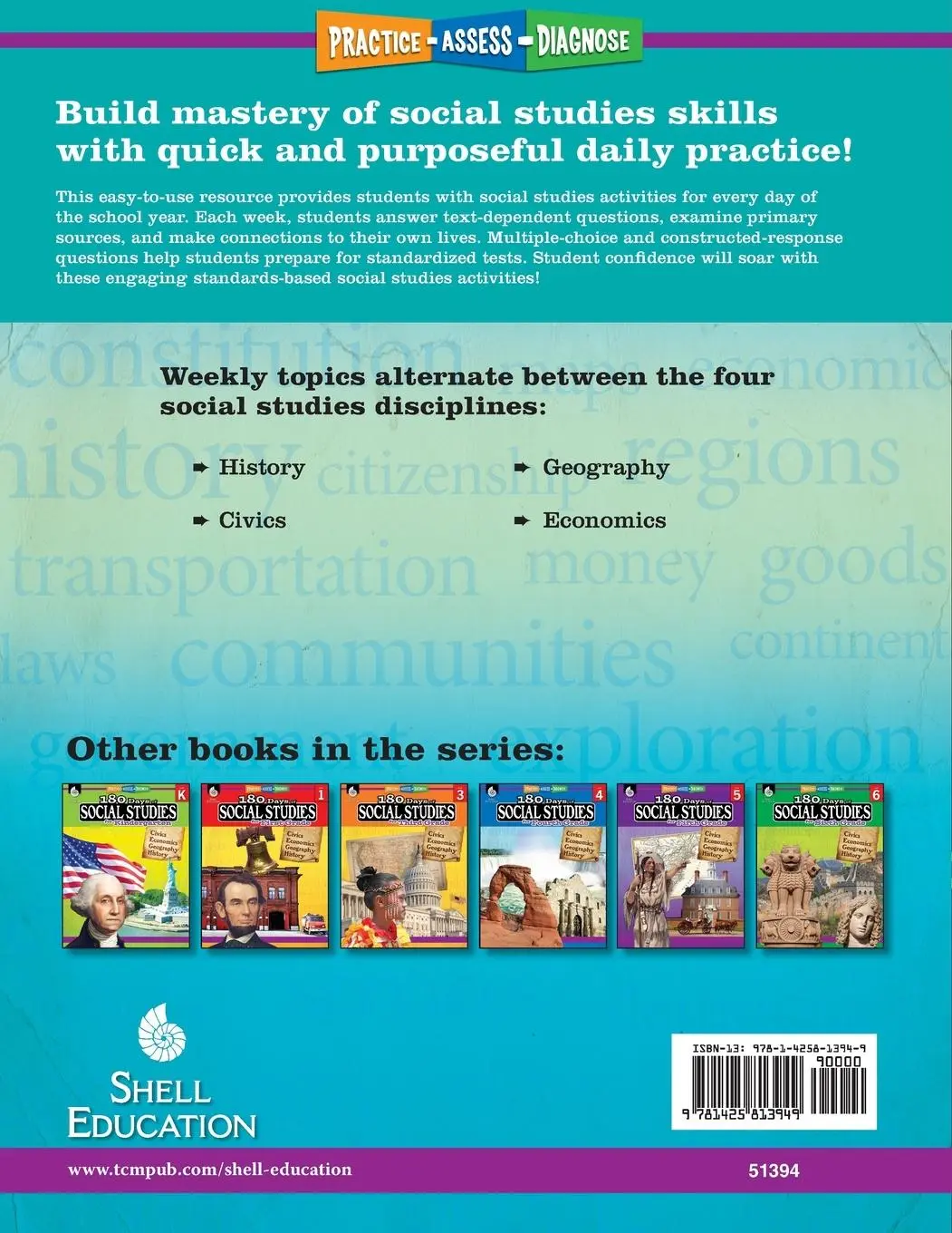 Rückseite: 9781425813949 | 180 Days of Social Studies for Second Grade | Terri McNamara | Buch
