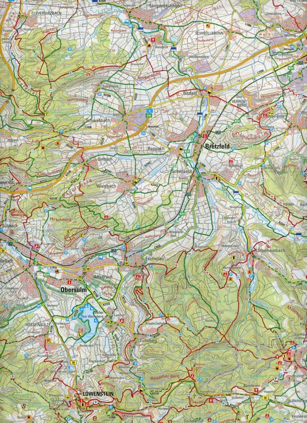 Bild: 9783863983949 | LGL BW 50 000 Freizeit Schwäbisch-Fränkischer Wald | (Land-)Karte