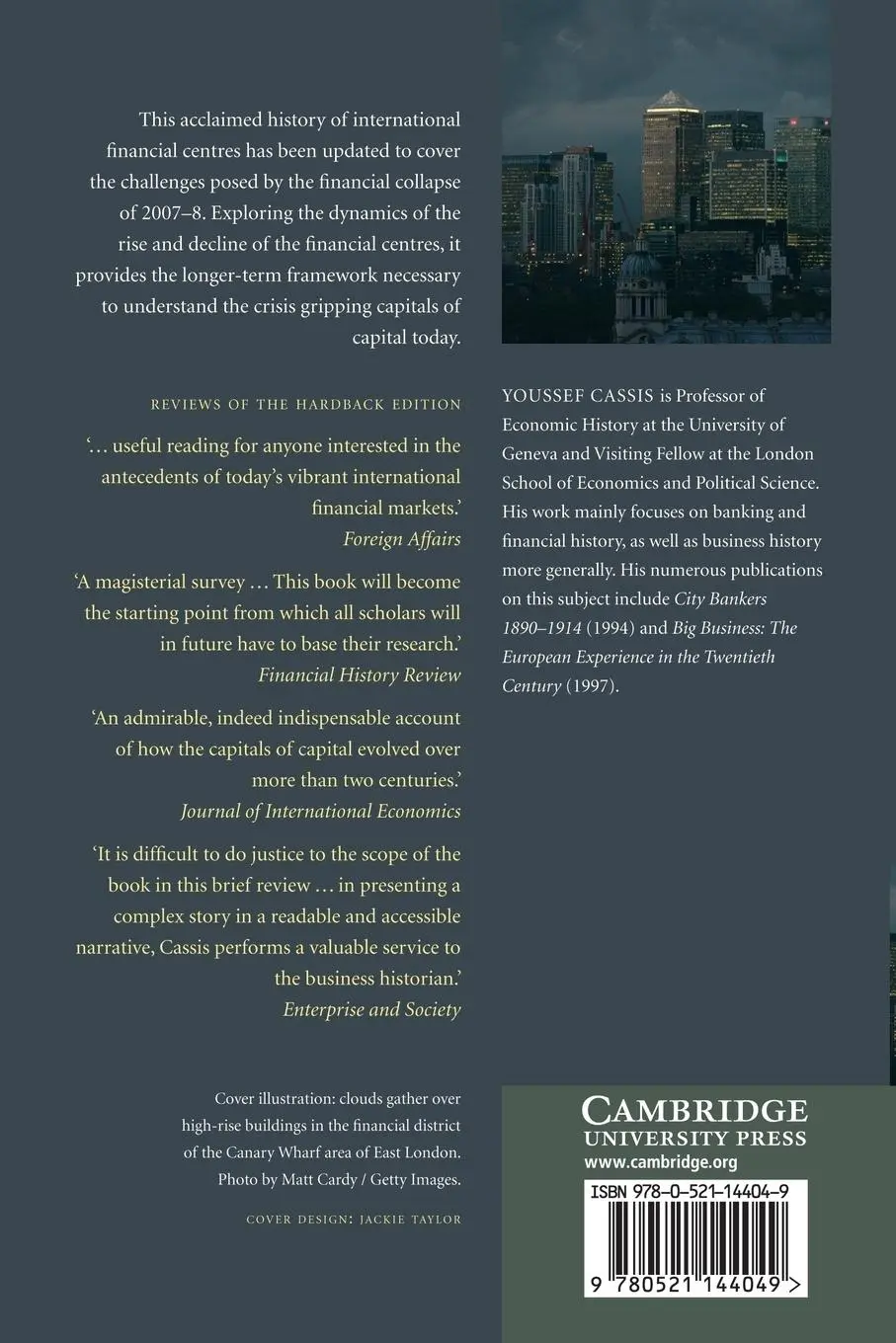 Rückseite: 9780521144049 | Capitals of Capital | Youssef Cassis | Taschenbuch | Englisch | 2013