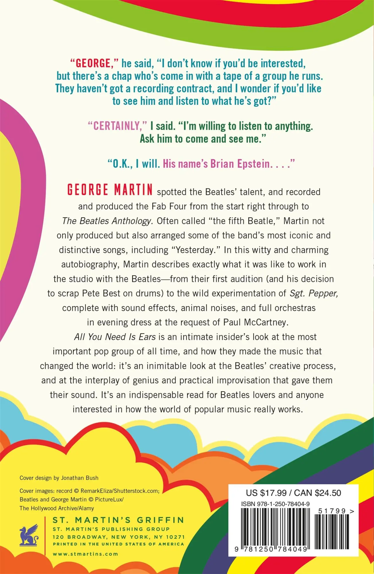Rückseite: 9781250784049 | All You Need Is Ears | George Martin (u. a.) | Taschenbuch | Englisch