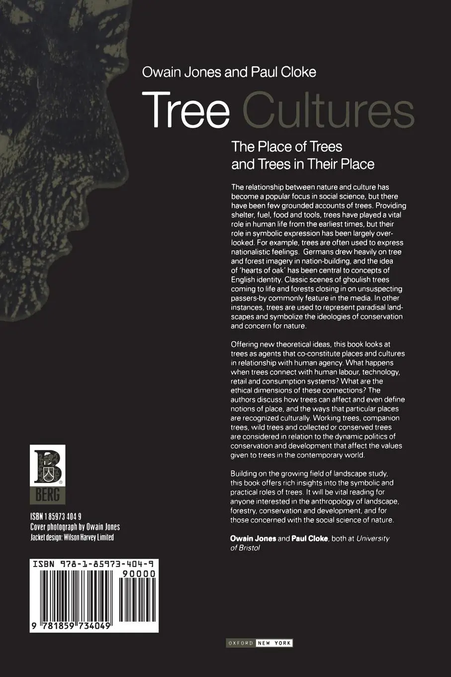 Rückseite: 9781859734049 | Tree Cultures | The Place of Trees and Trees in Their Place | Buch