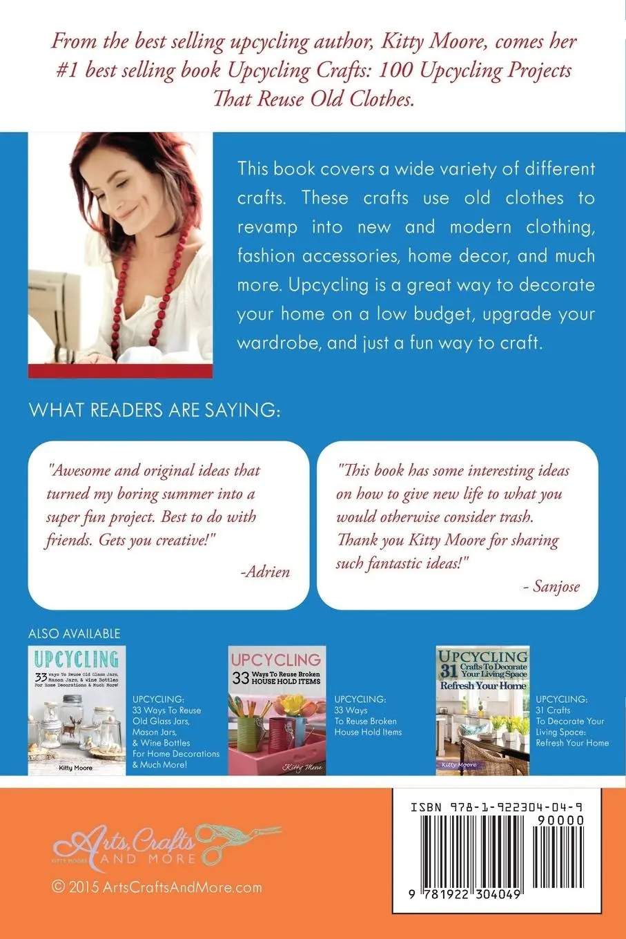 Rückseite: 9781922304049 | Upcycling Crafts (4th Edition) | Kitty Moore | Taschenbuch | Englisch
