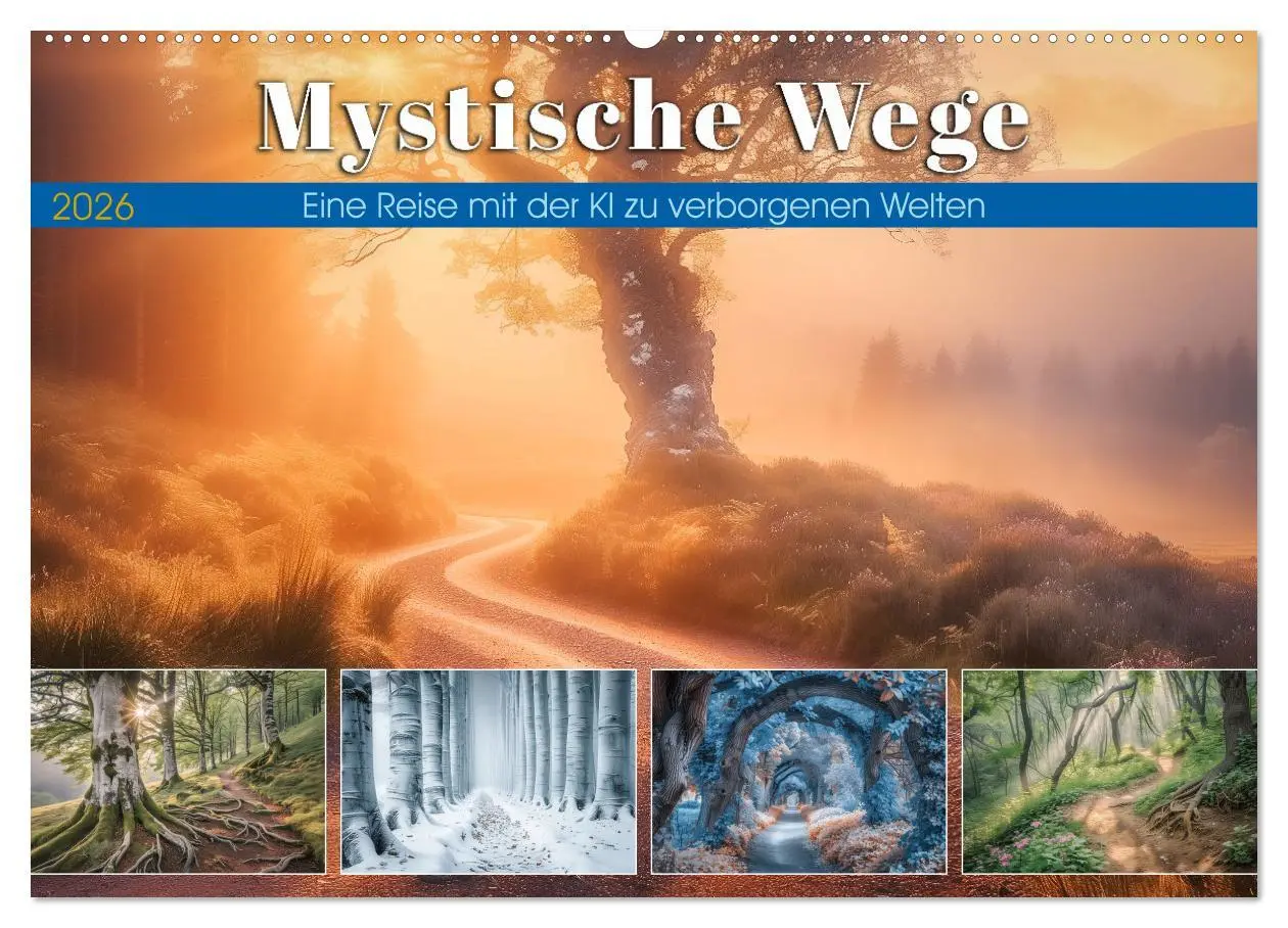 Cover: 9783457424049 | Mystische Wege (Wandkalender 2026 DIN A2 quer), CALVENDO...