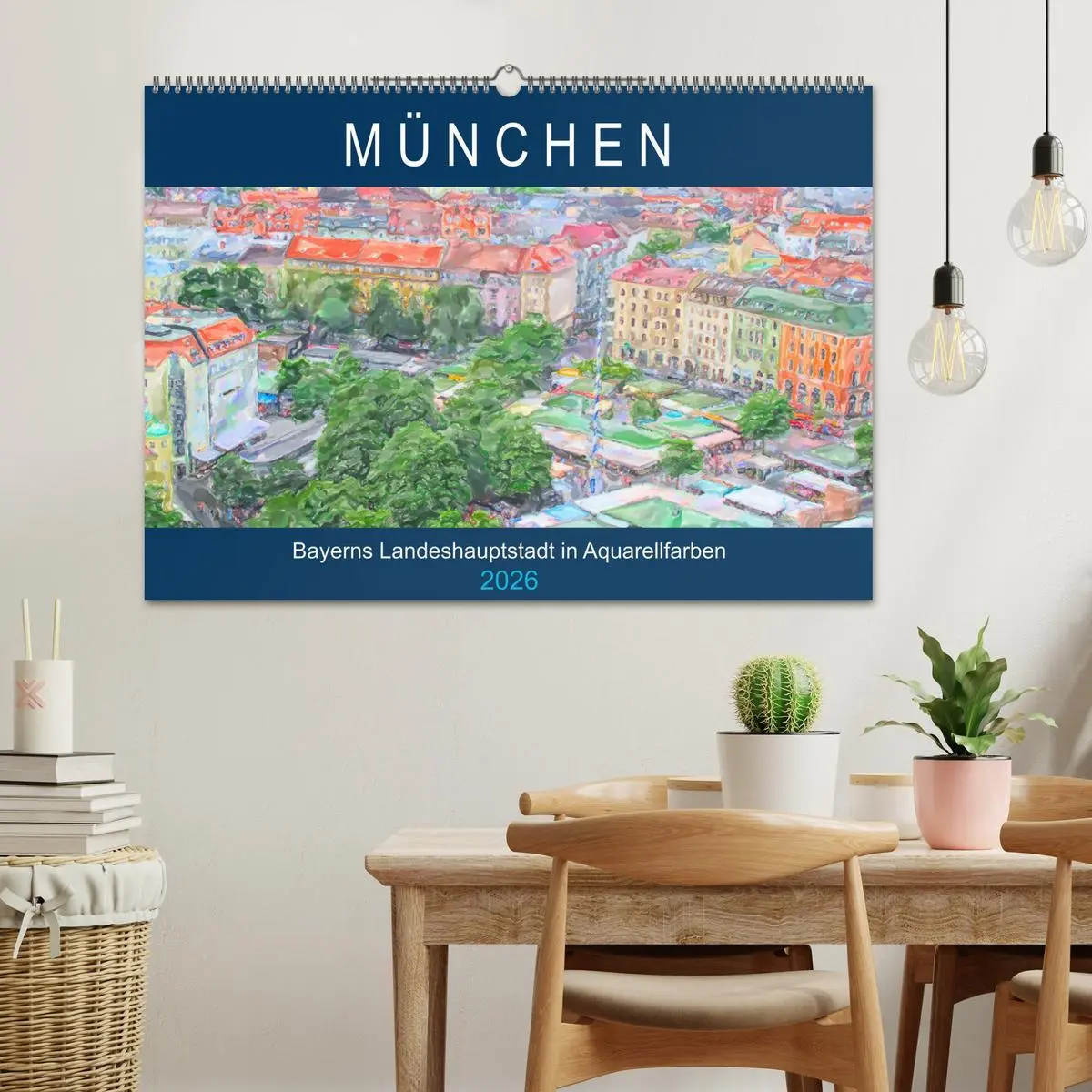 Bild: 9783457734049 | München - Bayerns Landeshauptstadt in Aquarellfarben (Wandkalender...