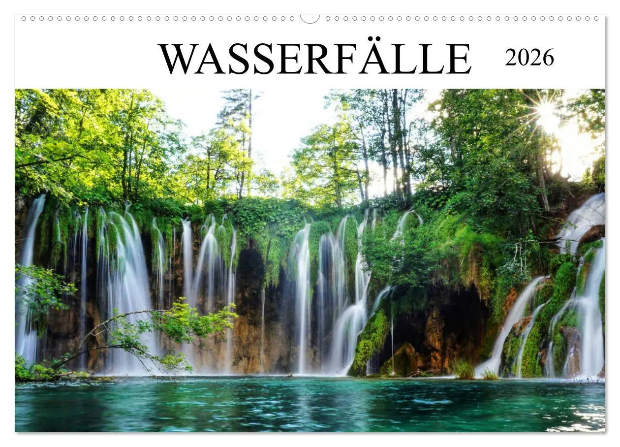 Cover: 9783457804049 | Wasserfälle - die schönsten Wasserfälle der Welt (Wandkalender 2026...