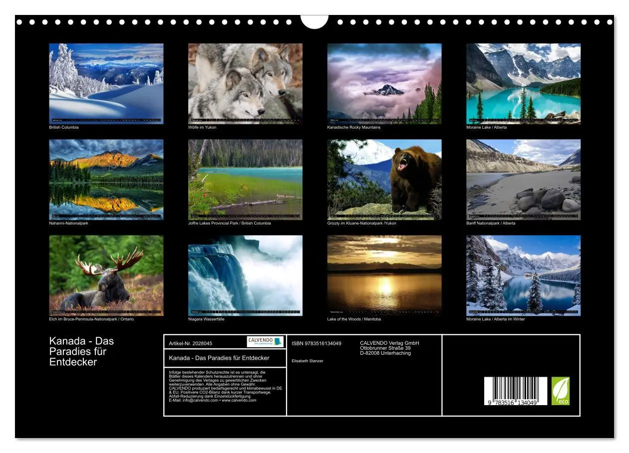 Bild: 9783516134049 | Kanada - Das Paradies für Entdecker (Wandkalender 2026 DIN A3...