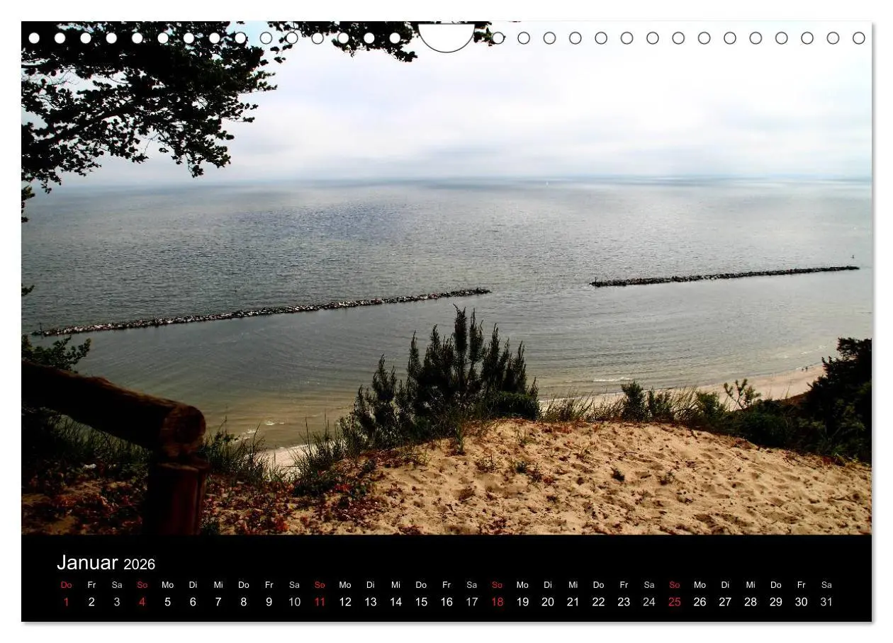 Bild: 9783516204049 | Usedom 2026 (Wandkalender 2026 DIN A4 quer), CALVENDO Monatskalender