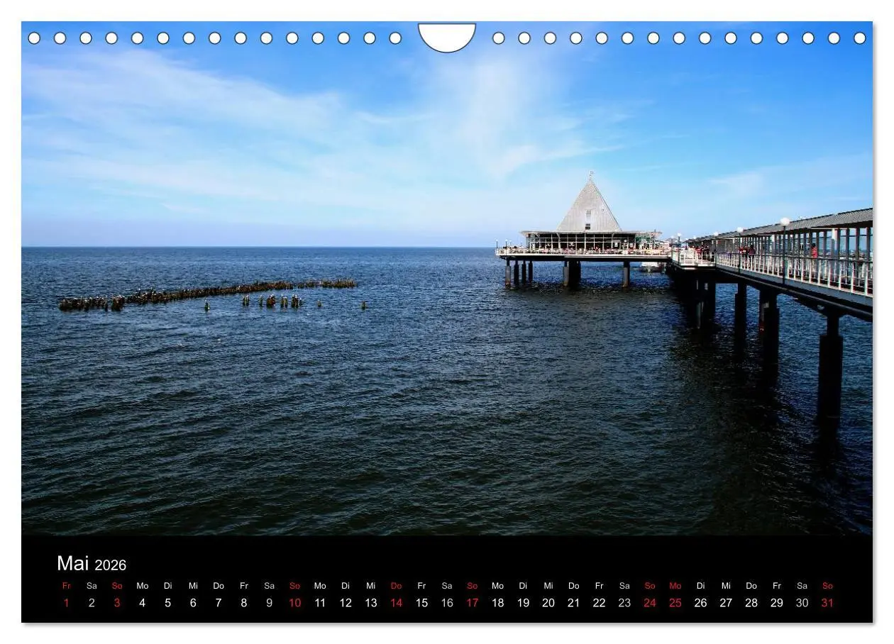 Bild: 9783516204049 | Usedom 2026 (Wandkalender 2026 DIN A4 quer), CALVENDO Monatskalender