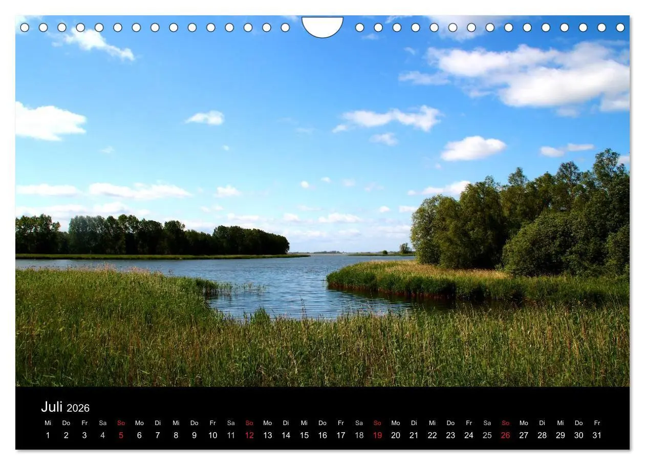 Bild: 9783516204049 | Usedom 2026 (Wandkalender 2026 DIN A4 quer), CALVENDO Monatskalender