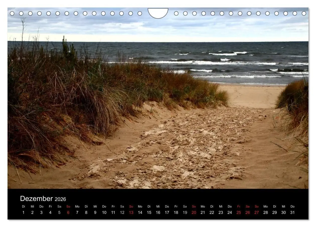 Bild: 9783516204049 | Usedom 2026 (Wandkalender 2026 DIN A4 quer), CALVENDO Monatskalender