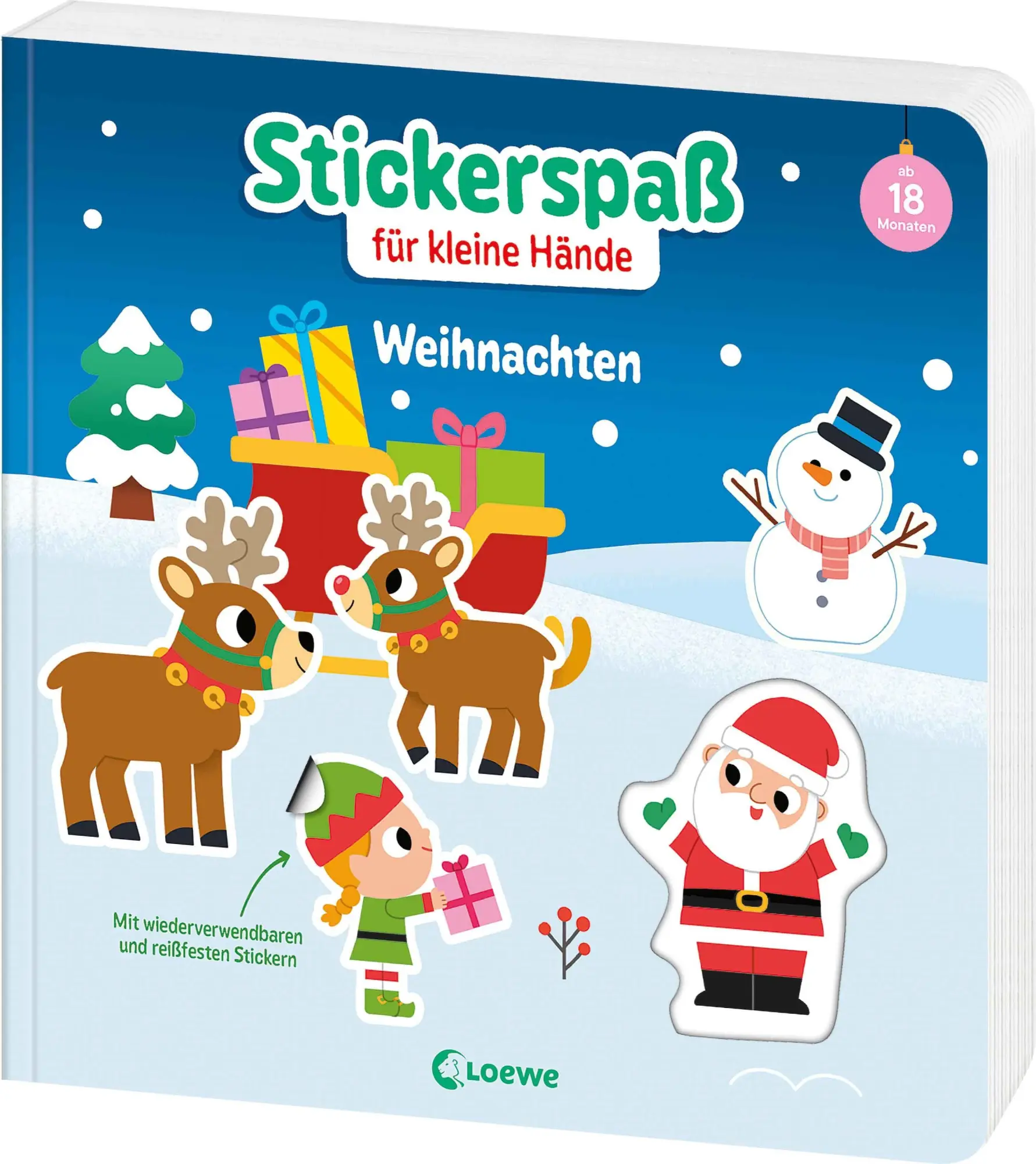 Bild: 9783743224049 | Stickerspaß für kleine Hände - Weihnachten | Anna Lena Grünhäuser