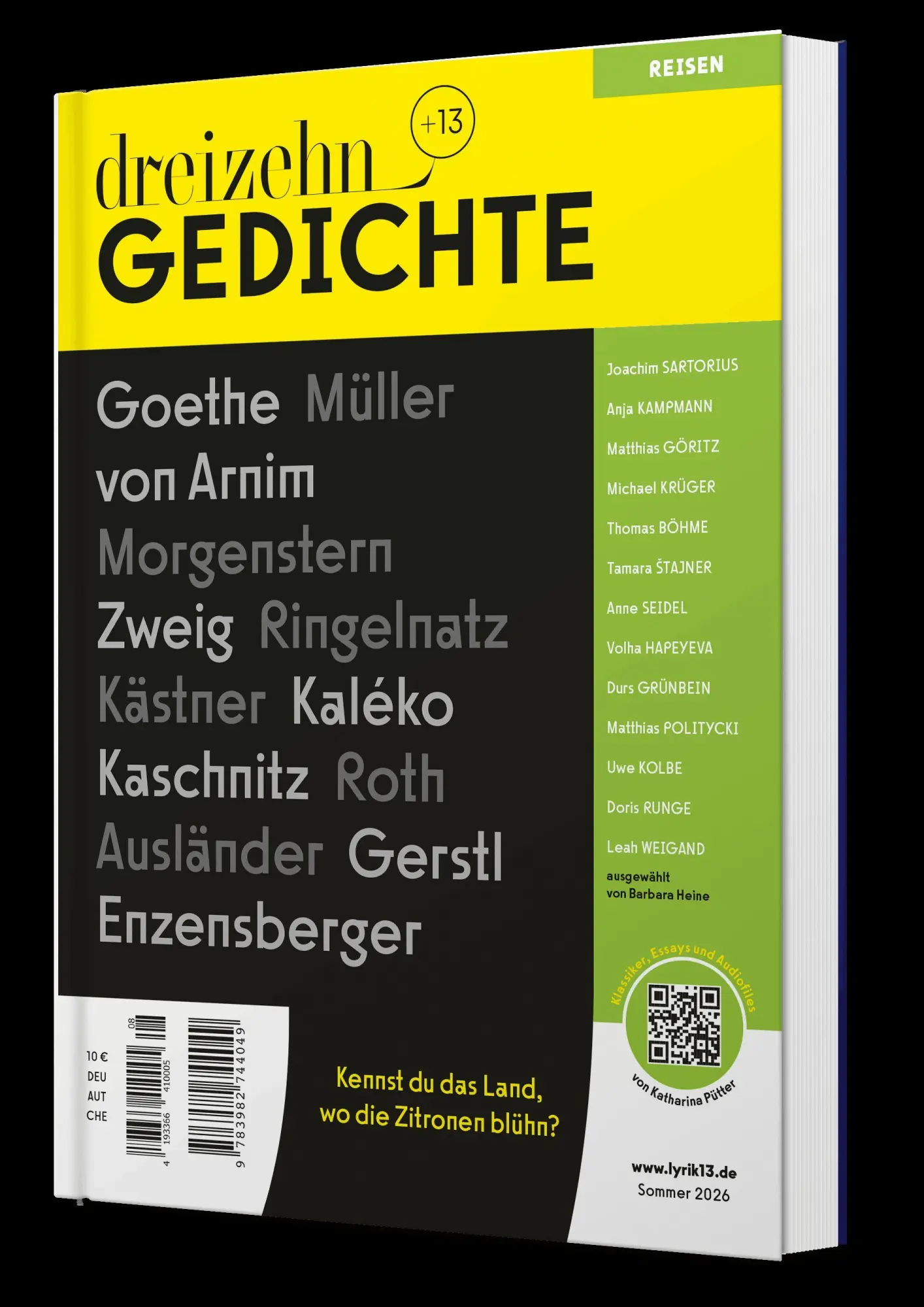Cover: 9783982744049 | dreizehn +13 Gedichte | Lyrik zum Thema Reisen | Oliver Wurm (u. a.)