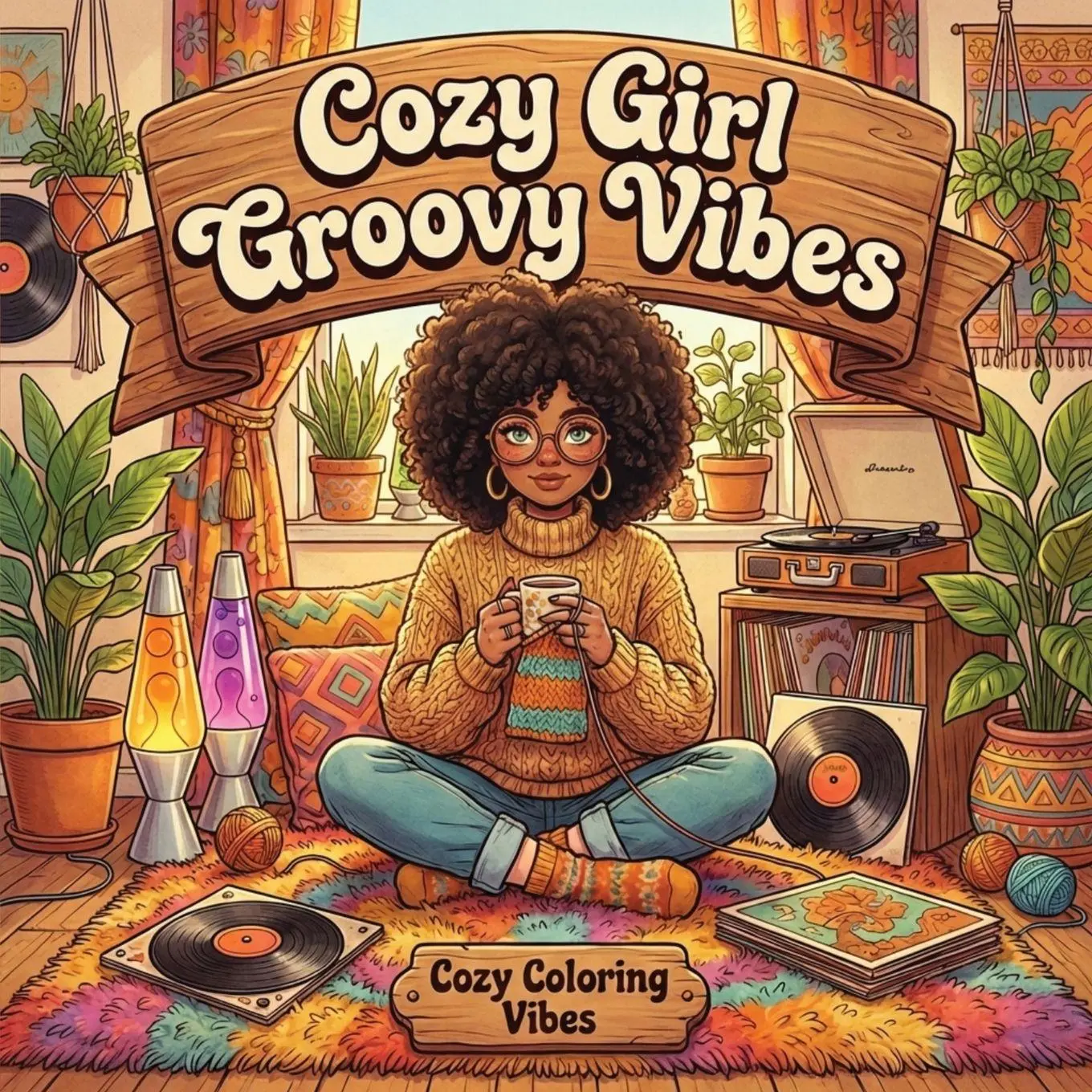 Cover: 9781965964149 | Cozy Girl Groovy Vibes | Cozy Coloring Vibes | Taschenbuch | Englisch