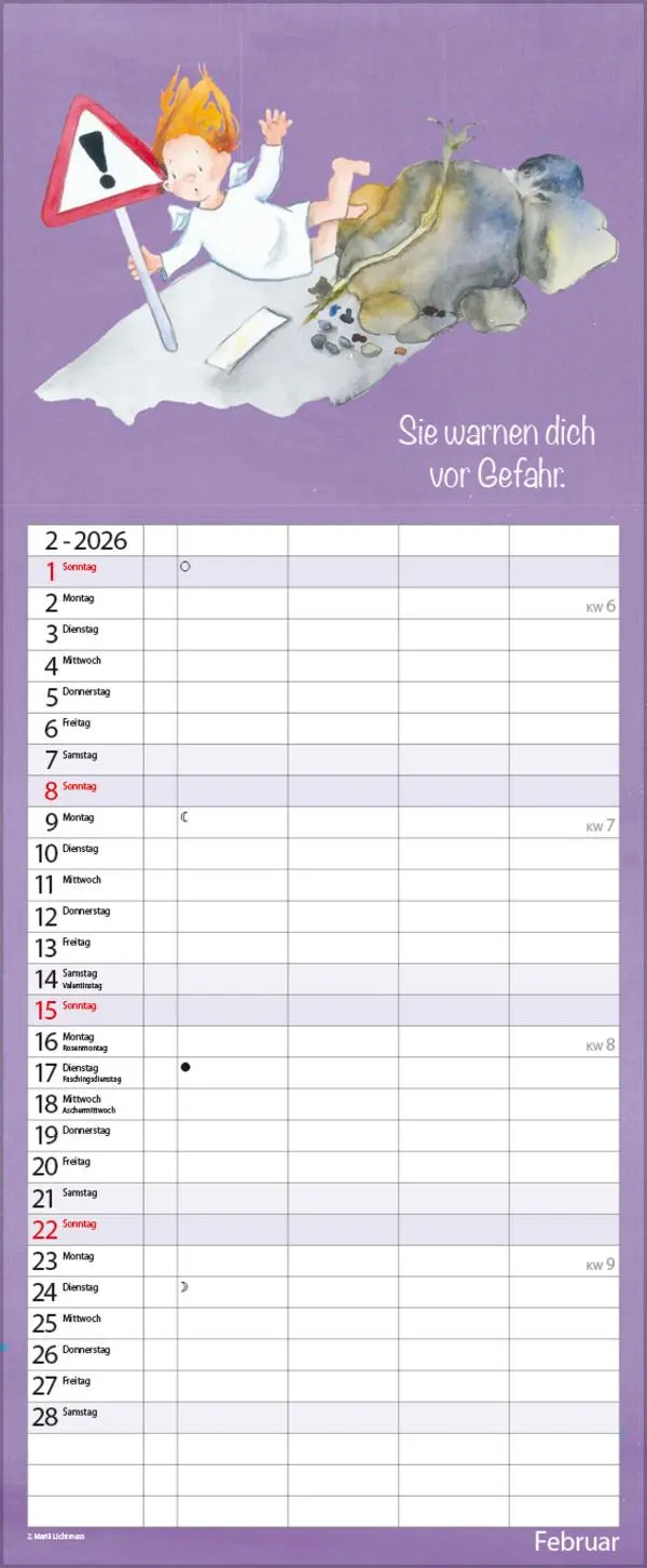 Bild: 9783731884149 | Familientimer Schutzengel 2026 | Verlag Korsch | Kalender | 14 S.